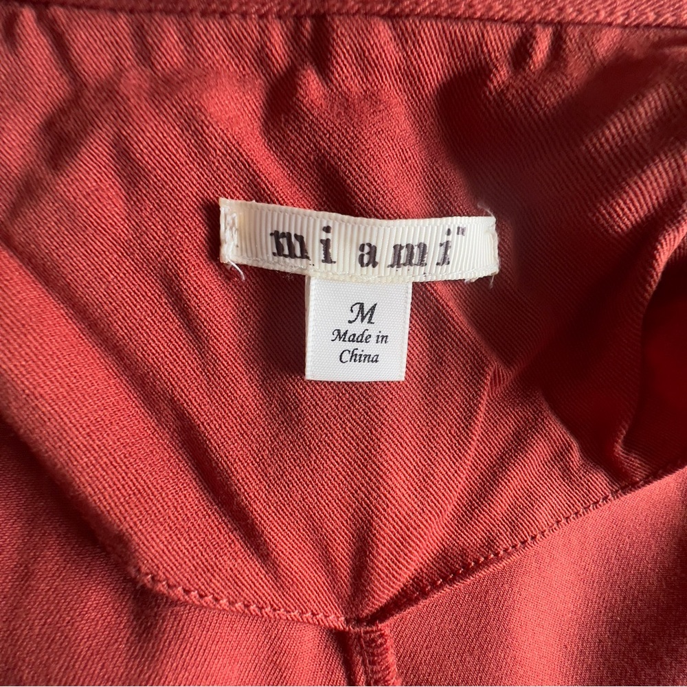 Mi Ami burnt orange colored trench coat size M NWOT - Picture 6 of 7